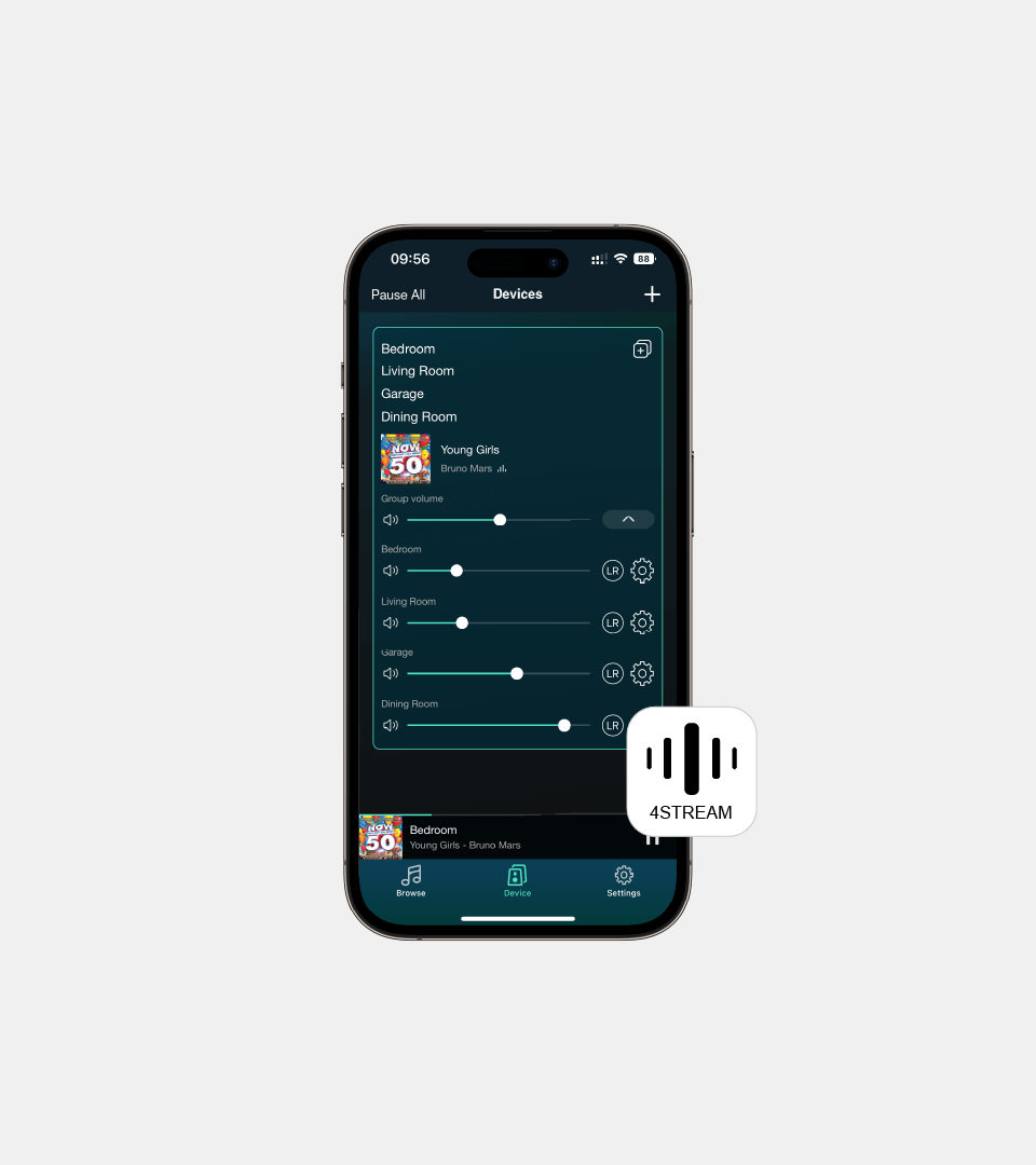 Up2stream® Go Control App – Up2Stream