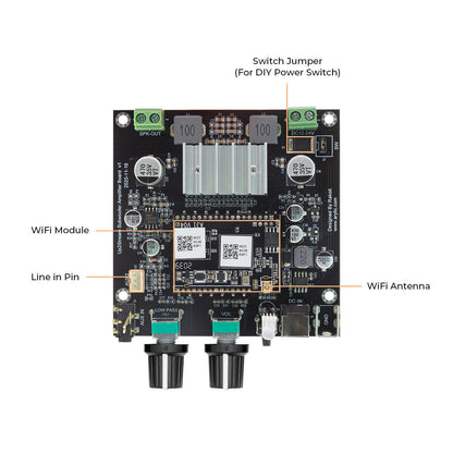Up2Stream Amp Sub - Multiroom Wireless Subwoofer Amplifier Board
